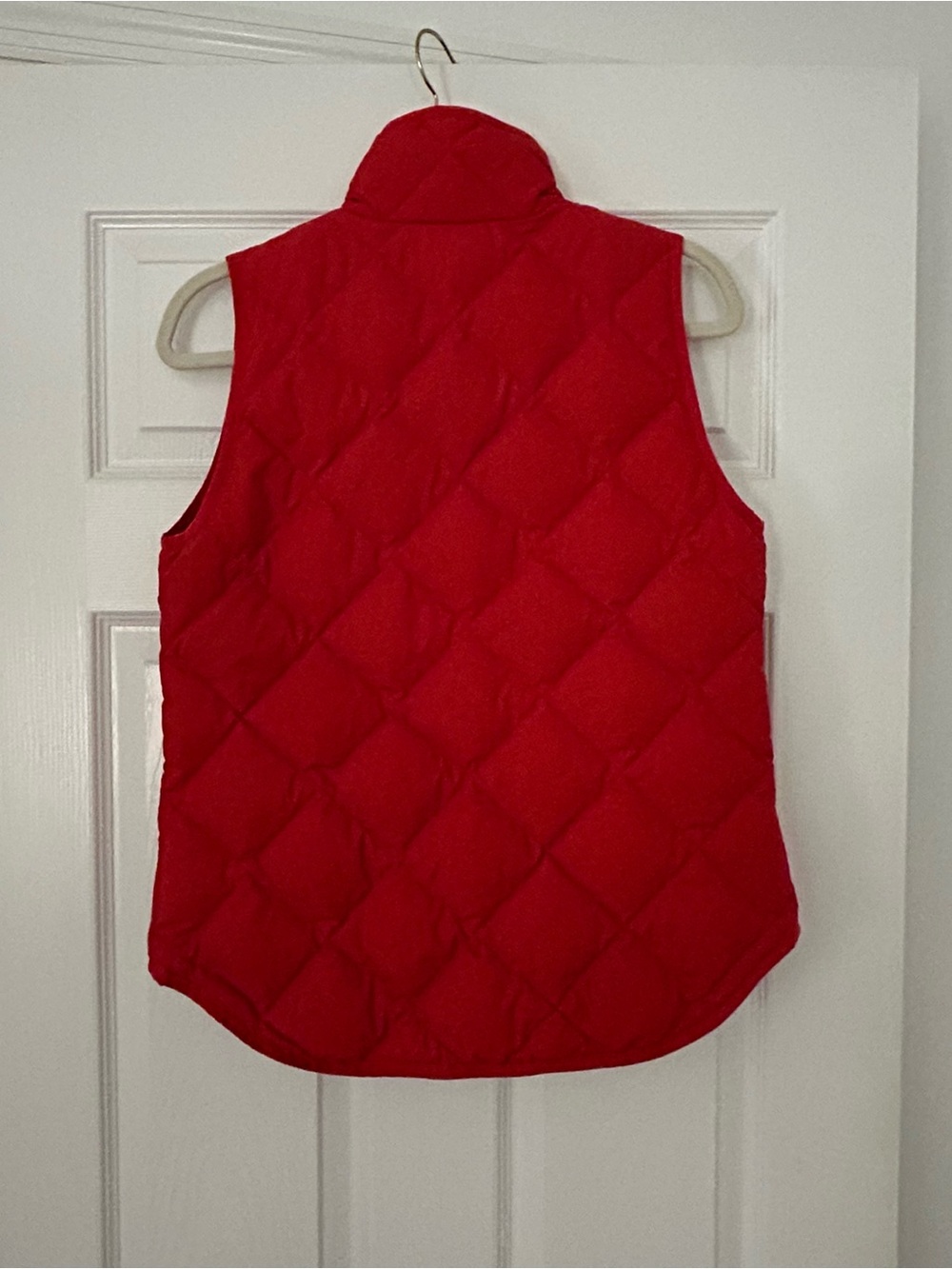 J. Crew Quilted Red Sleeveless Puffer Vest XS - Picture 2 of 4